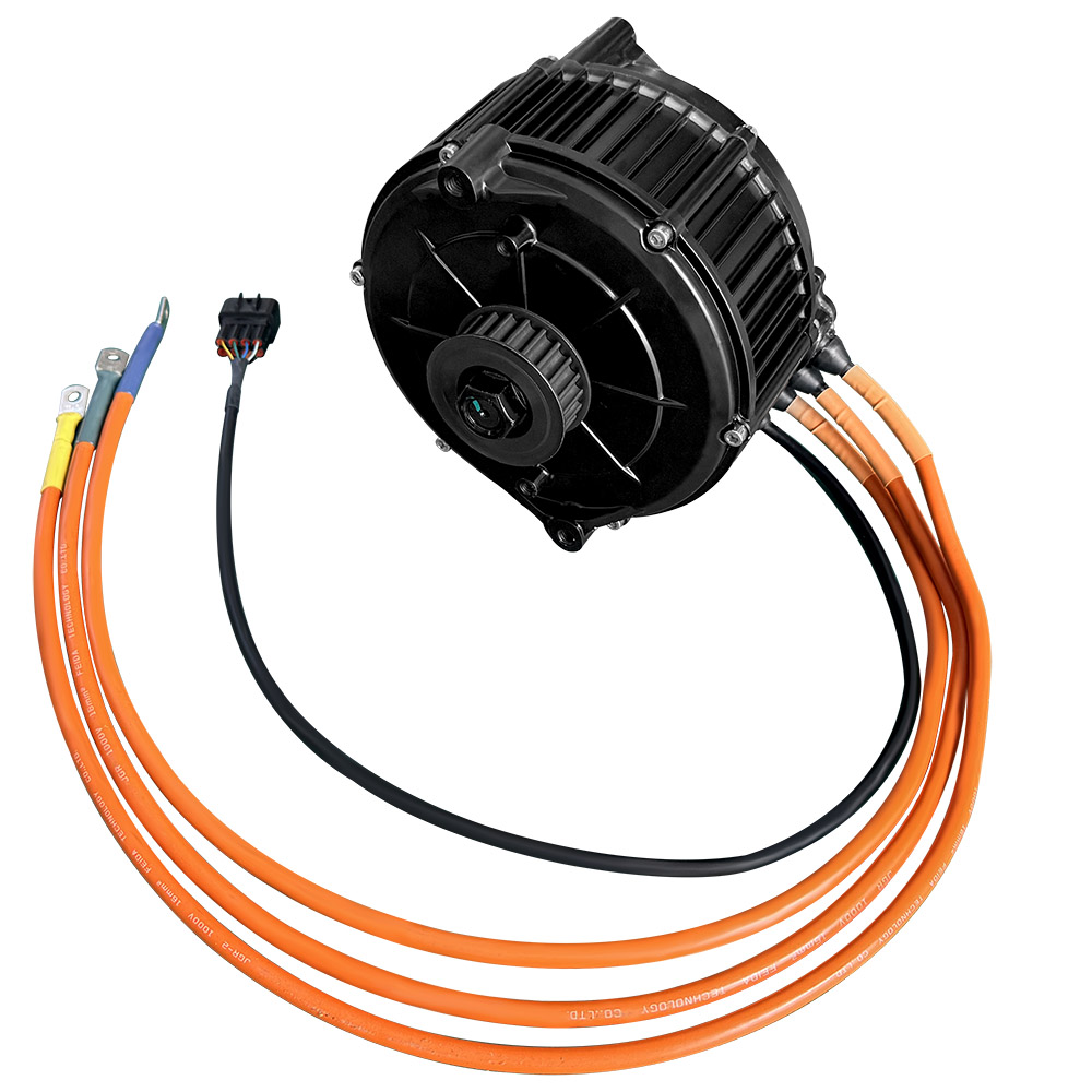 QS165 35H 48-72V 5000W Encoder Mid Drive Motor