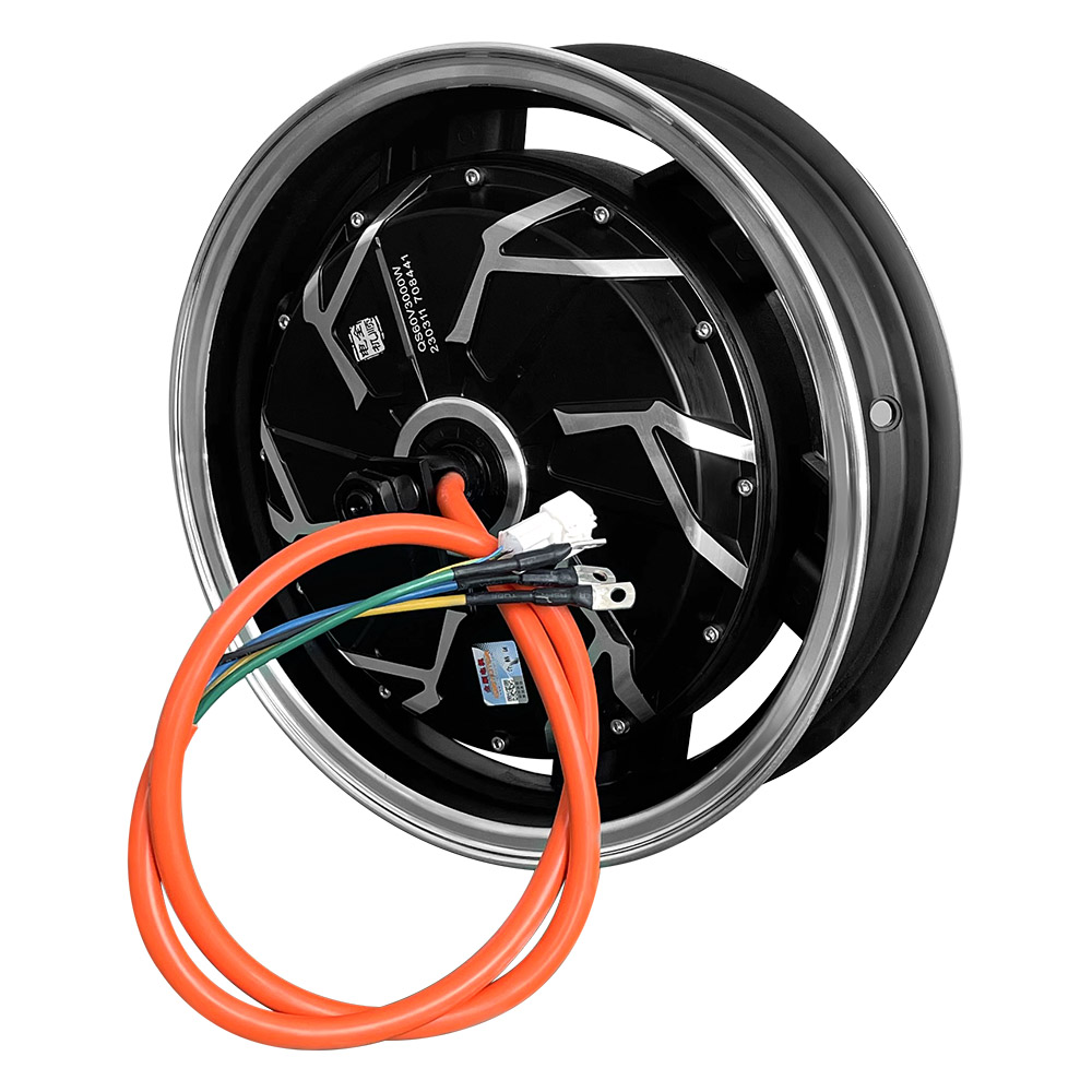 17X3.5" QS260 72V 3000W Hub Motor Integral Wheel